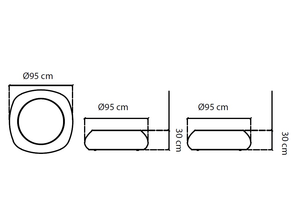 Mesa de centro de fibra sintética trenzada y dekton Spa Skyline Design - 3