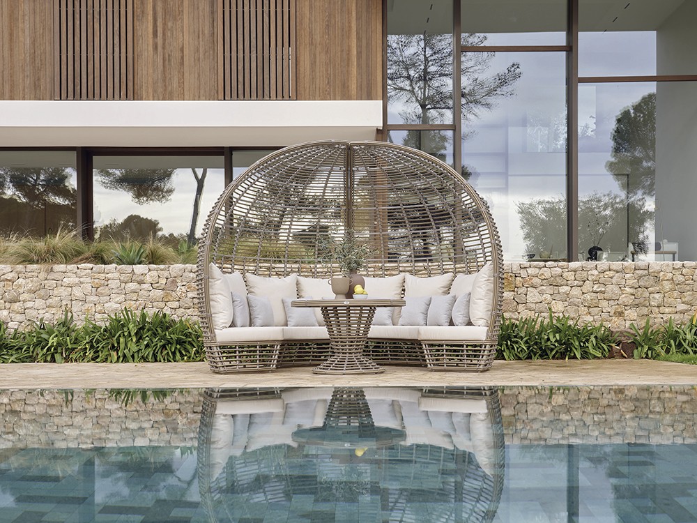 Daybed de fibra sintética trenzada Sunday Skyline Design - 6