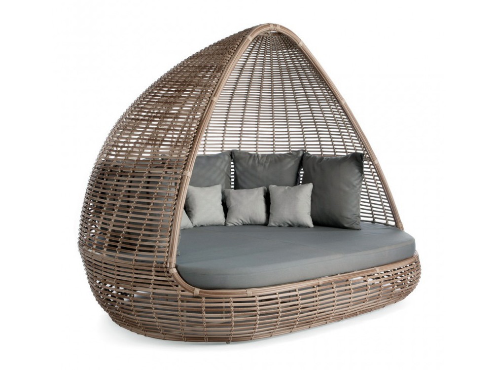 Daybed cubierta de fibra sintética trenzada Shade Skyline Design - 4