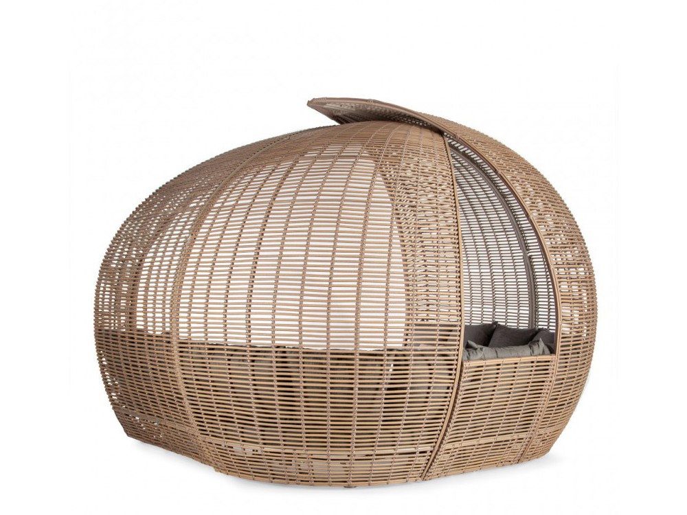 Daybed cerrada de fibra sintética trenzada Spartan Skyline Design - 3