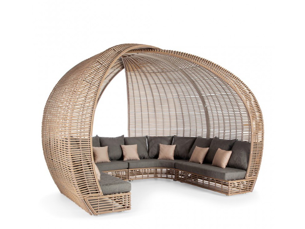 Daybed cerrada de fibra sintética trenzada Spartan Skyline Design - 2