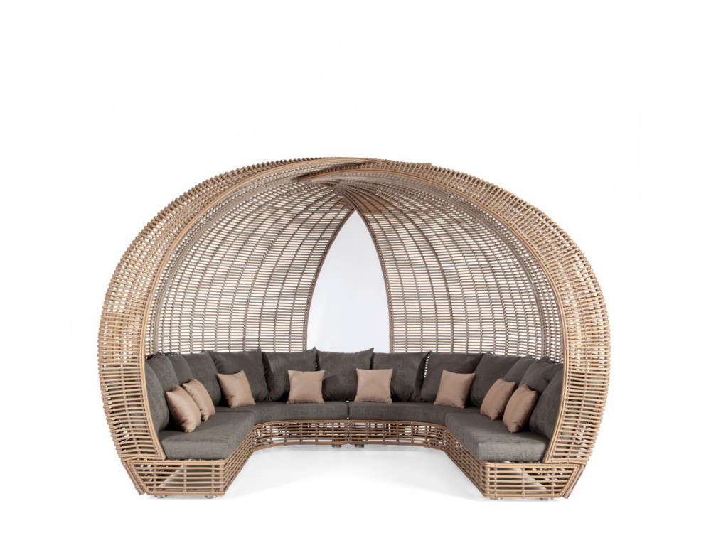 Daybed cerrada de fibra sintética trenzada Spartan Skyline Design - 4