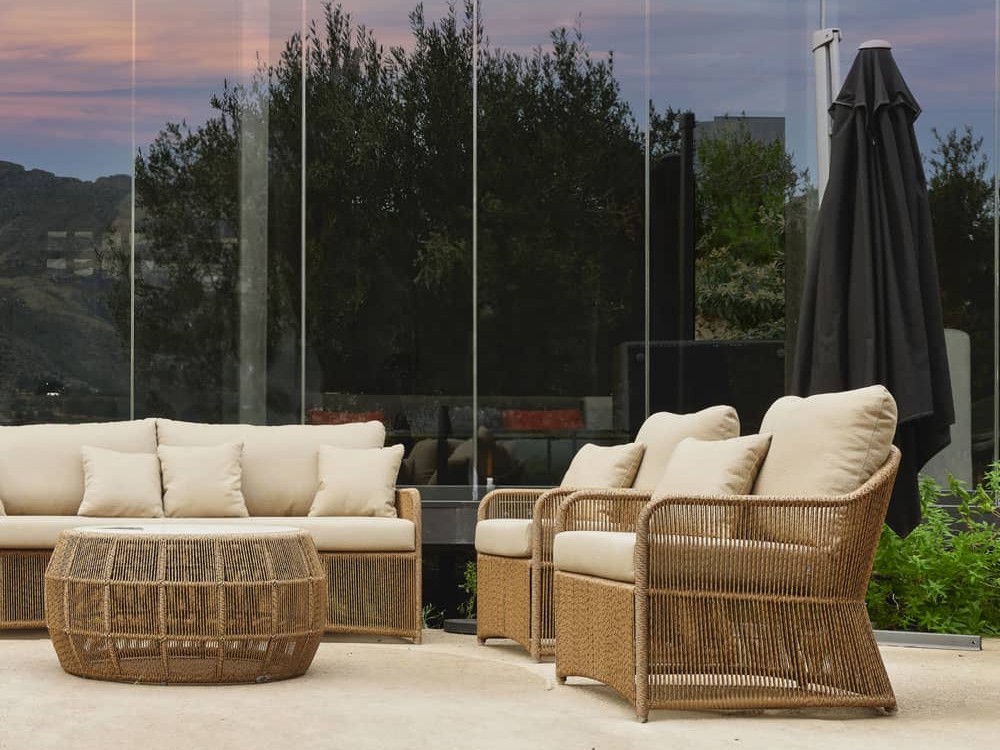 Sillón de fibra sintética trenzada Calixto Skyline Design - 2