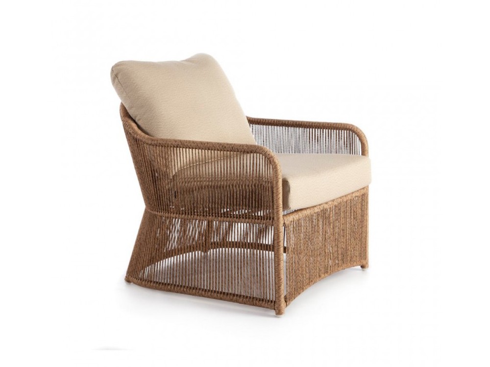 Sillón de fibra sintética trenzada Calixto Skyline Design - 1