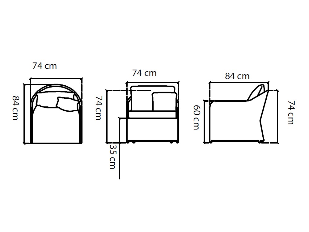 Sillón de fibra sintética trenzada Calixto Skyline Design - 4