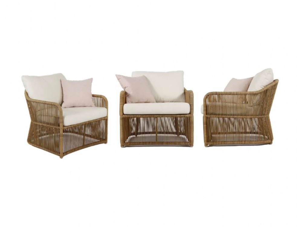 Sillón de fibra sintética trenzada Calixto Skyline Design - 3