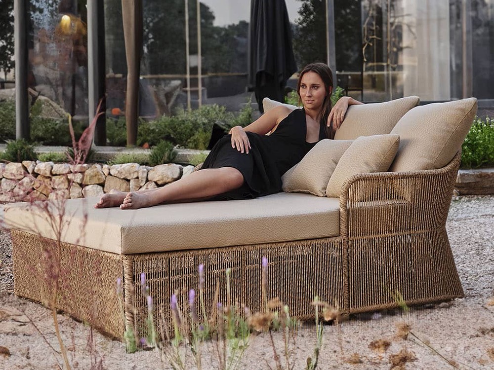 Daybed de fibra sintética trenzada Calixto Skyline Design - 5