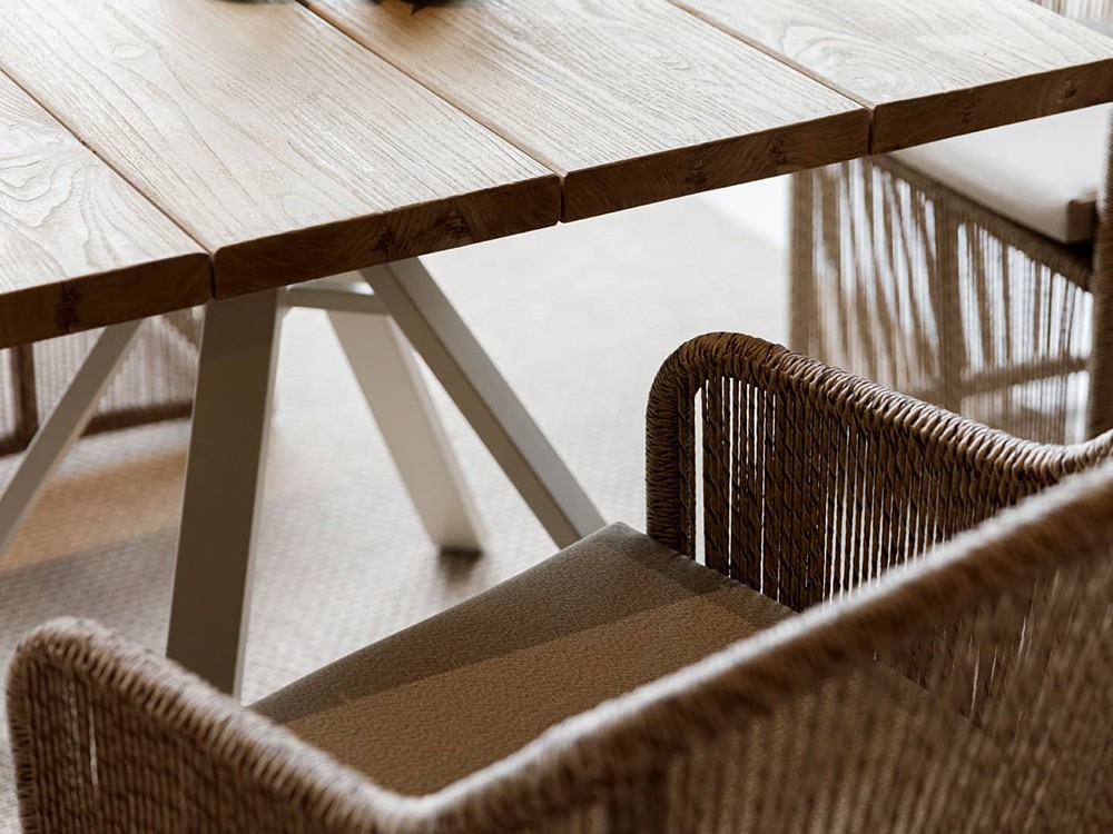 Silla de fibra sintética trenzada Calixto de Skyline Design - 7