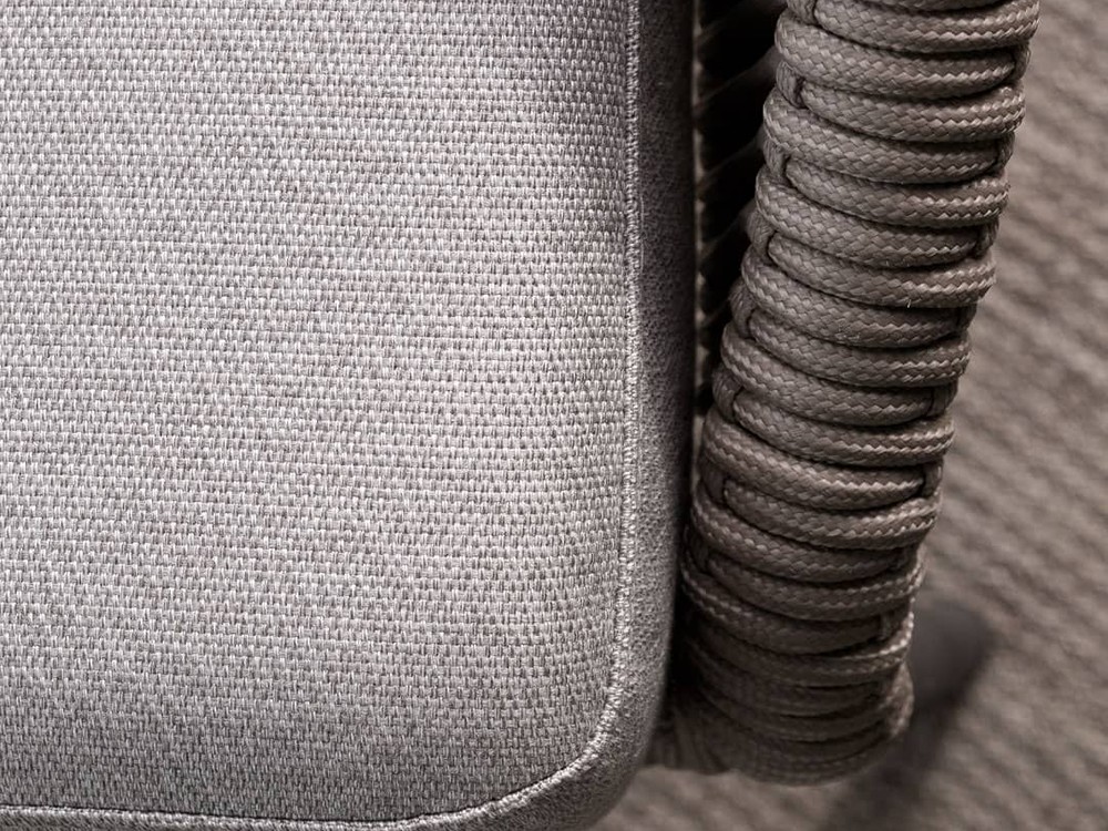 Sofá de dos o tres plazas Rodona de cuerda trenzada y aluminio de Skyline Design - 6