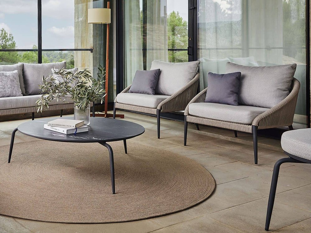 Puf Rodona de aluminio Skyline Design - 2