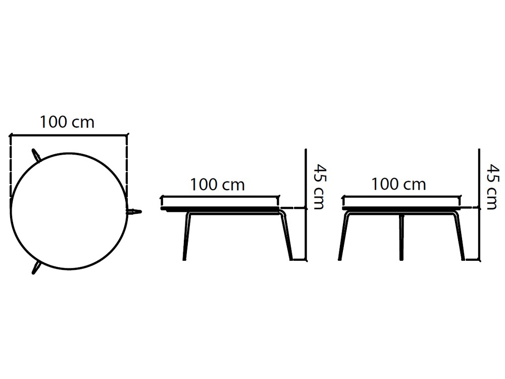 Mesa de centro Rodona de aluminio y dekton de Skyline Design - 6