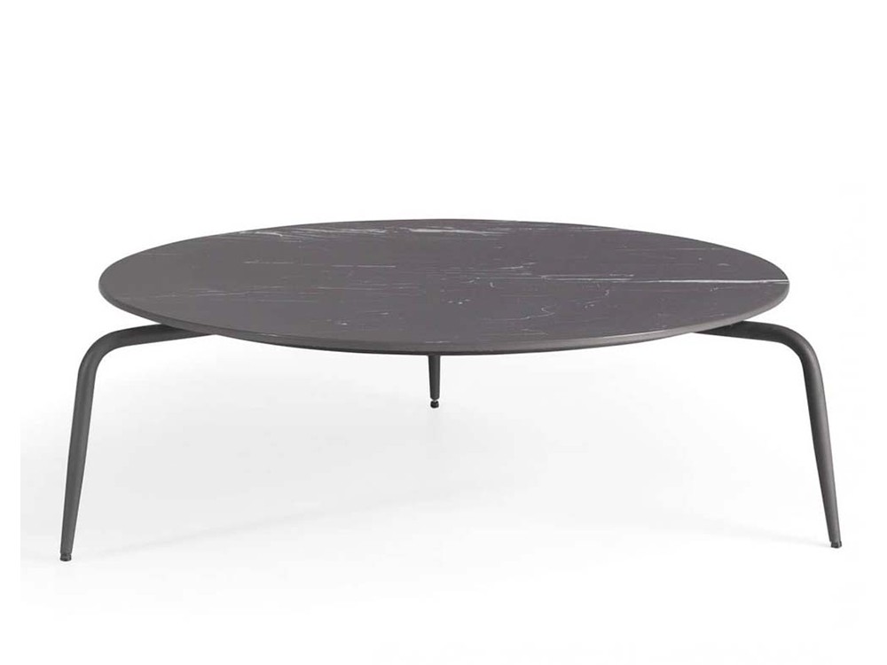 Mesa de centro Rodona de aluminio y dekton de Skyline Design - 2