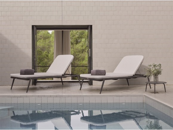 Tumbona Rodona de aluminio Skyline Design - 1