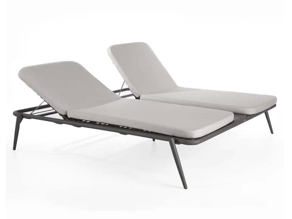 Tumbona doble Rodona de aluminio Skyline Design - 2