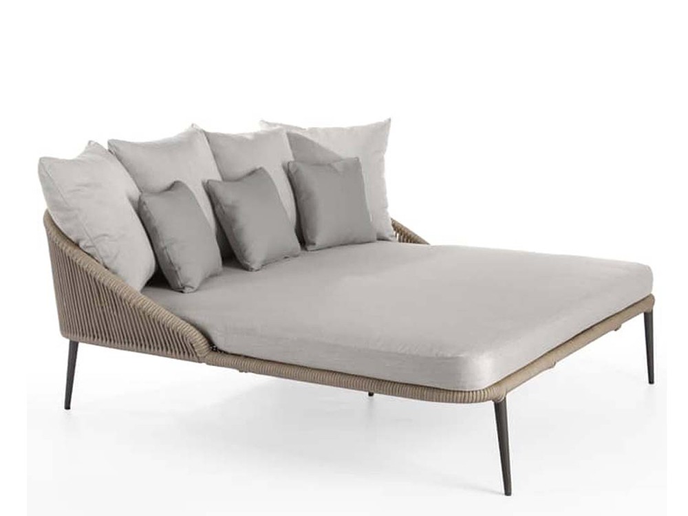 Daybed Rodona de aluminio y cuerda trenzada Skyline Design - 2