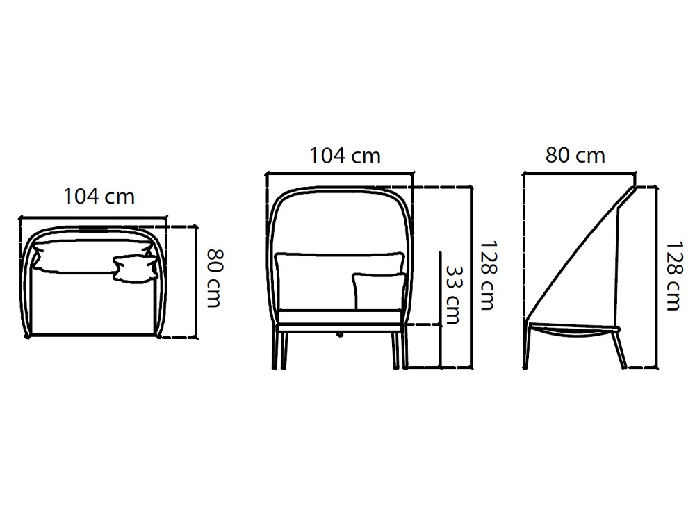 Sillón alto Rodona de aluminio y cuerda trenzada Skyline design - 3