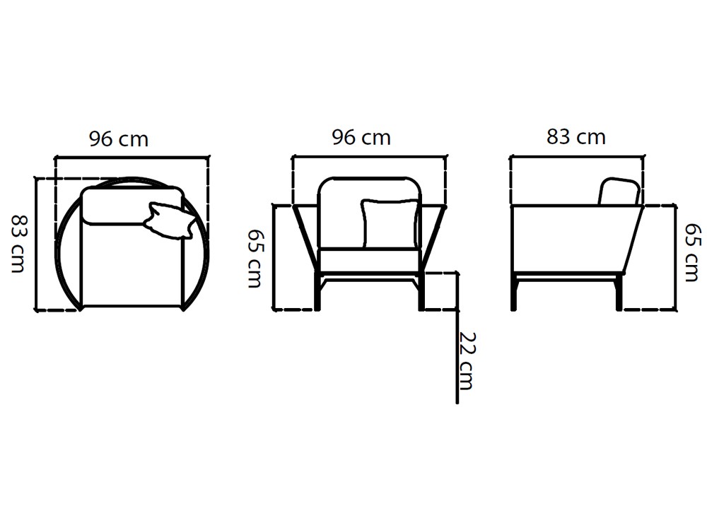 Sillón Boston de aluminio y cuerda trenzada Skyline Design - 5