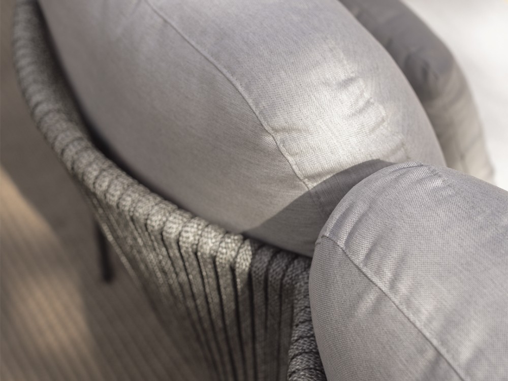 Sofá de dos o tres plazas Boston de aluminio y cuerda trenzada Skyline Design - 8