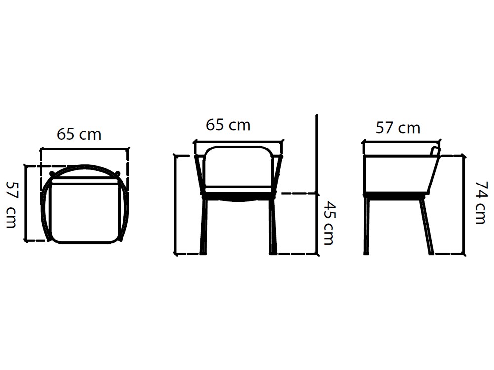 Silla de comedor Boston de aluminio y cuerda trenzada Skyline Design - 6