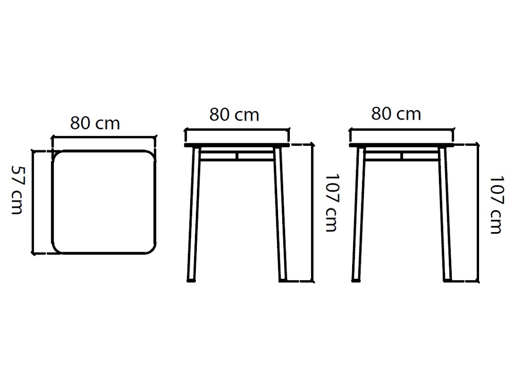 Mesa alta de bar Boston de aluminio y dekton Skyline Design - 3