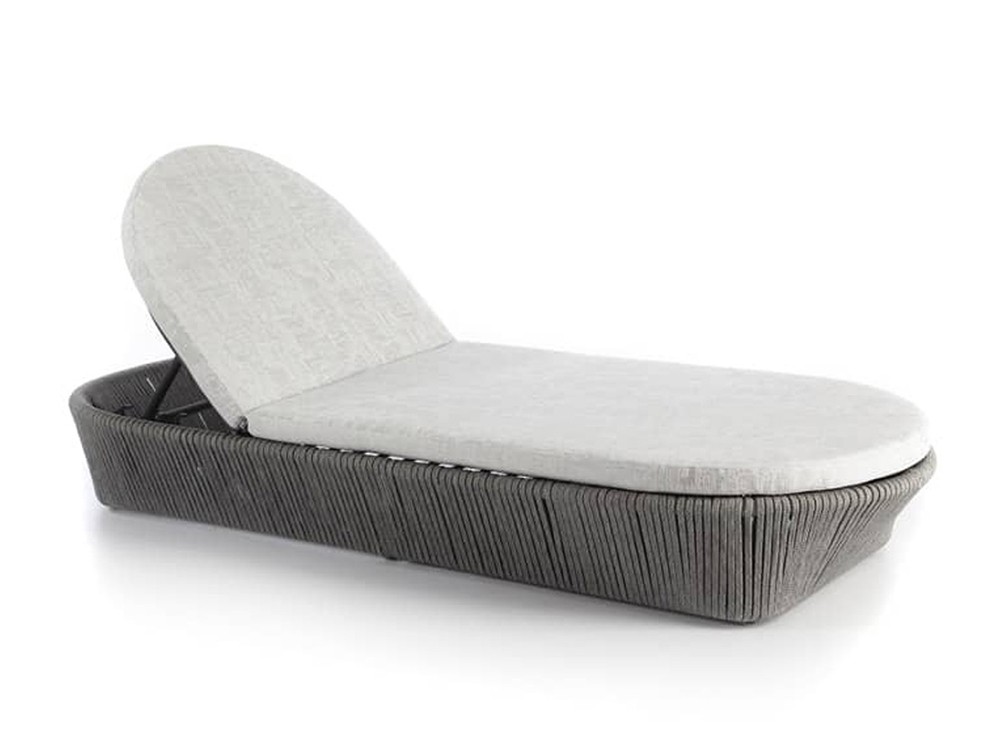 Tumbona de aluminio y cuerda trenzada Boston Skyline Design - 1