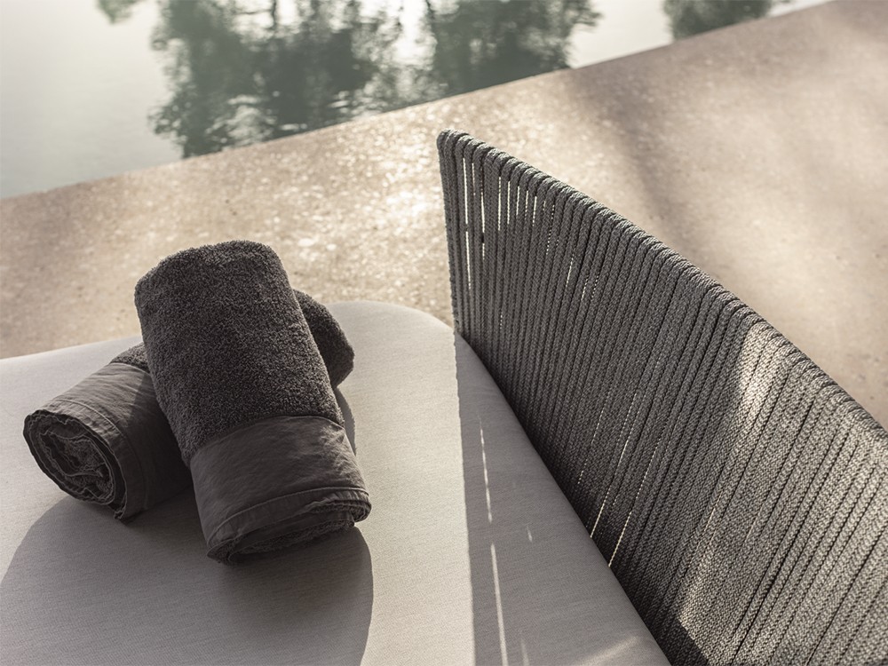 Daybed Boston de aluminio y cuerda trenzada Skyline Design - 4