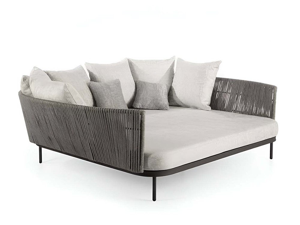 Daybed Boston de aluminio y cuerda trenzada Skyline Design - 1