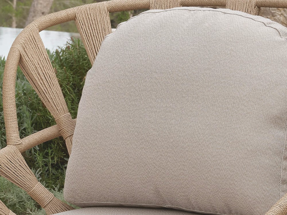 Sillón de madera de teca y cuerda trenzada Krabi Skyline Design - 4