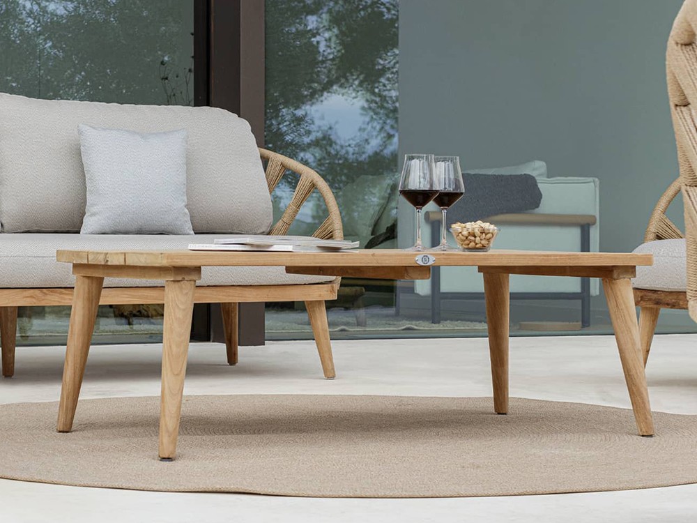 Mesa de centro de madera de teca Krabi Skyline Design - 1