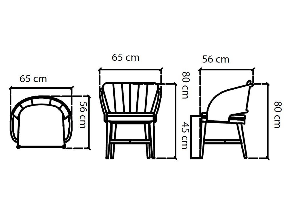 Silla Krabi de madera de teca y cuerda trenzada Skyline Design - 4