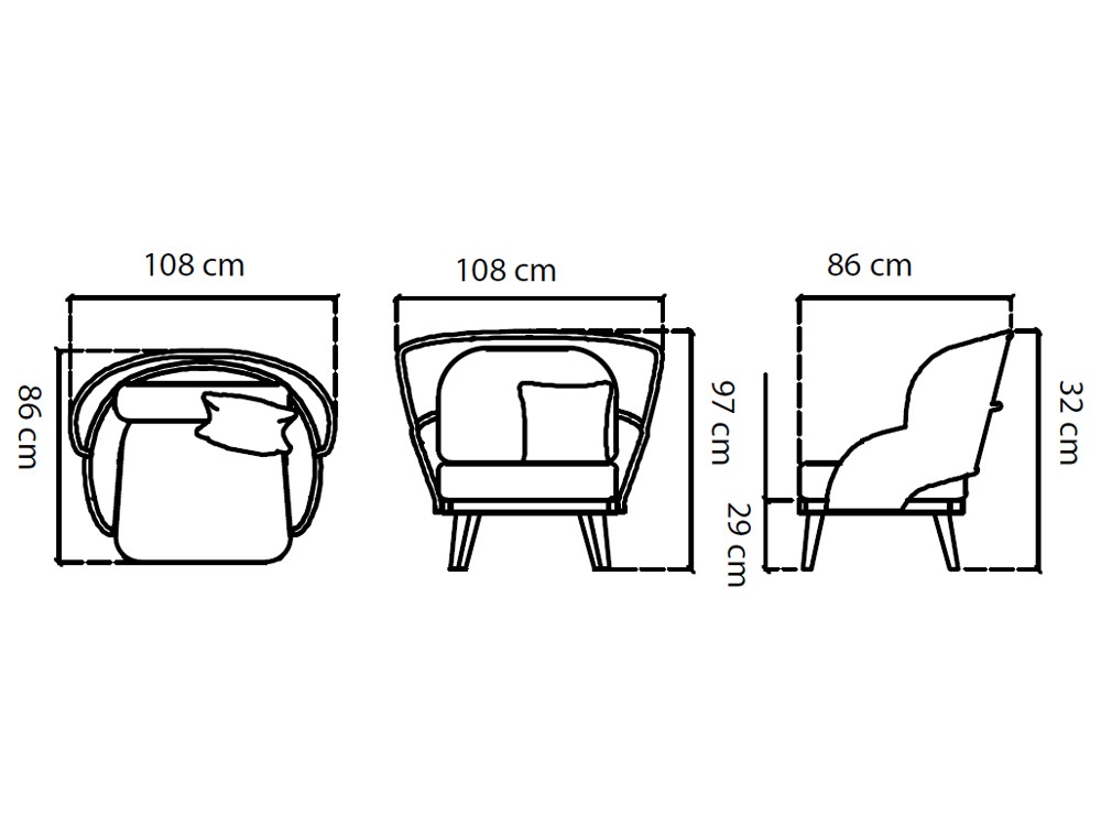 Sillón alto Krabi de madera de teca y cuerda trenzada Skyline Design - 3