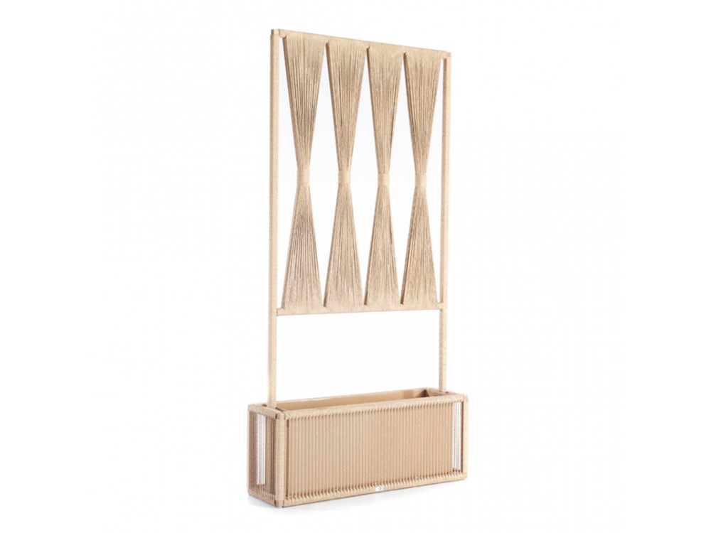 Parabán Krabi de madera de teca y cuerda trenzada Skyline Design - 2