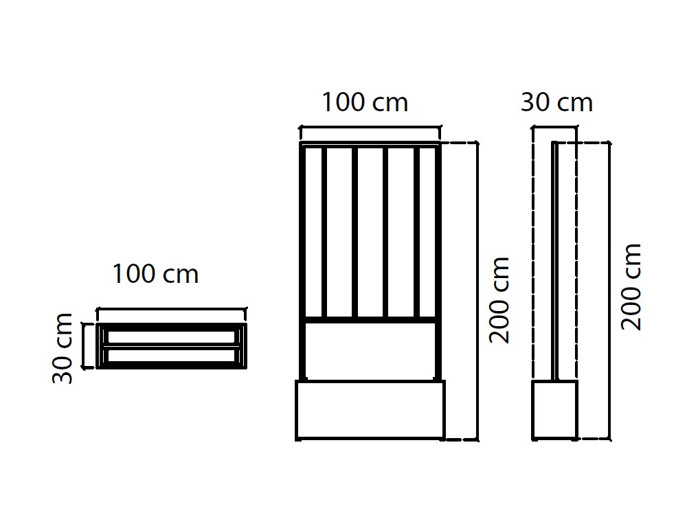 Parabán Krabi de madera de teca y cuerda trenzada Skyline Design - 4