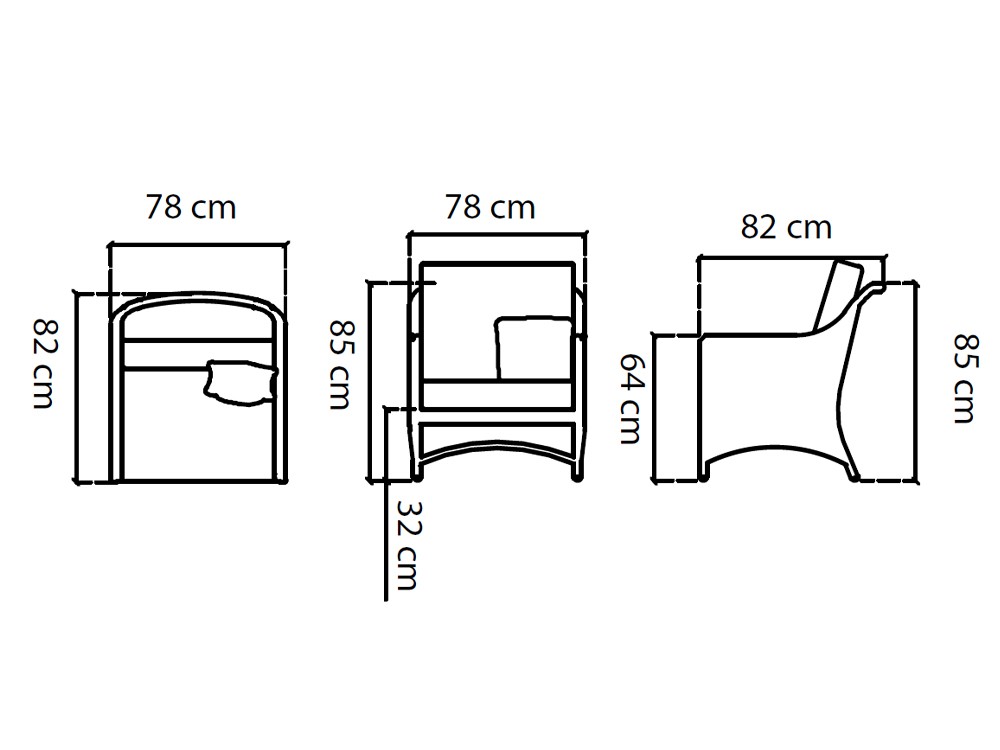 Sillón de fibra sintética trenzada Arena Skyline Design - 3