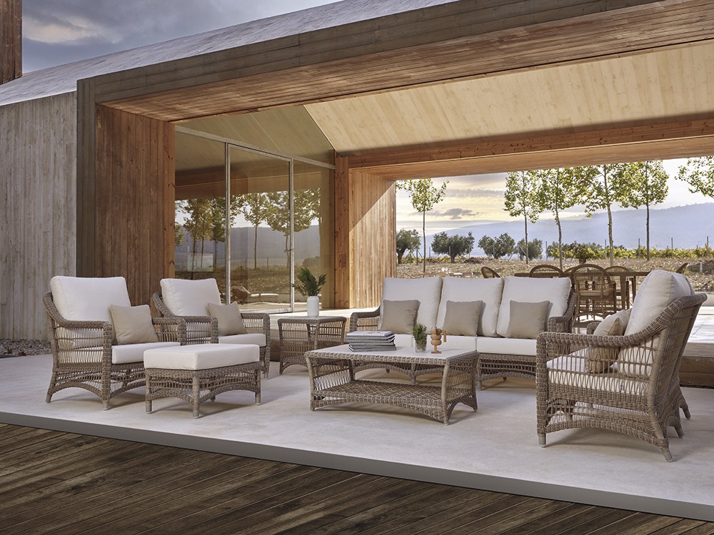 Sillón de fibra sintética trenzada Arena Skyline Design - 6