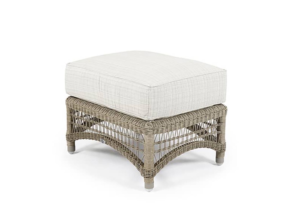 Puf de fibra sintética trenzada Arena de Skyline Design - 2