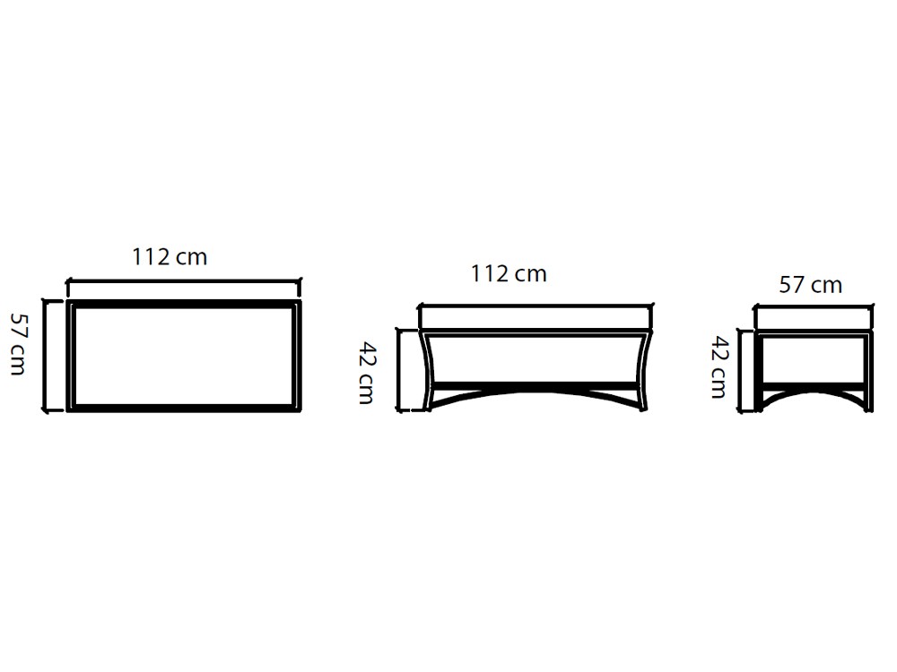 Mesa de centro de fibra sintética trenzada y sobre dekton Arena de Skyline Design - 4