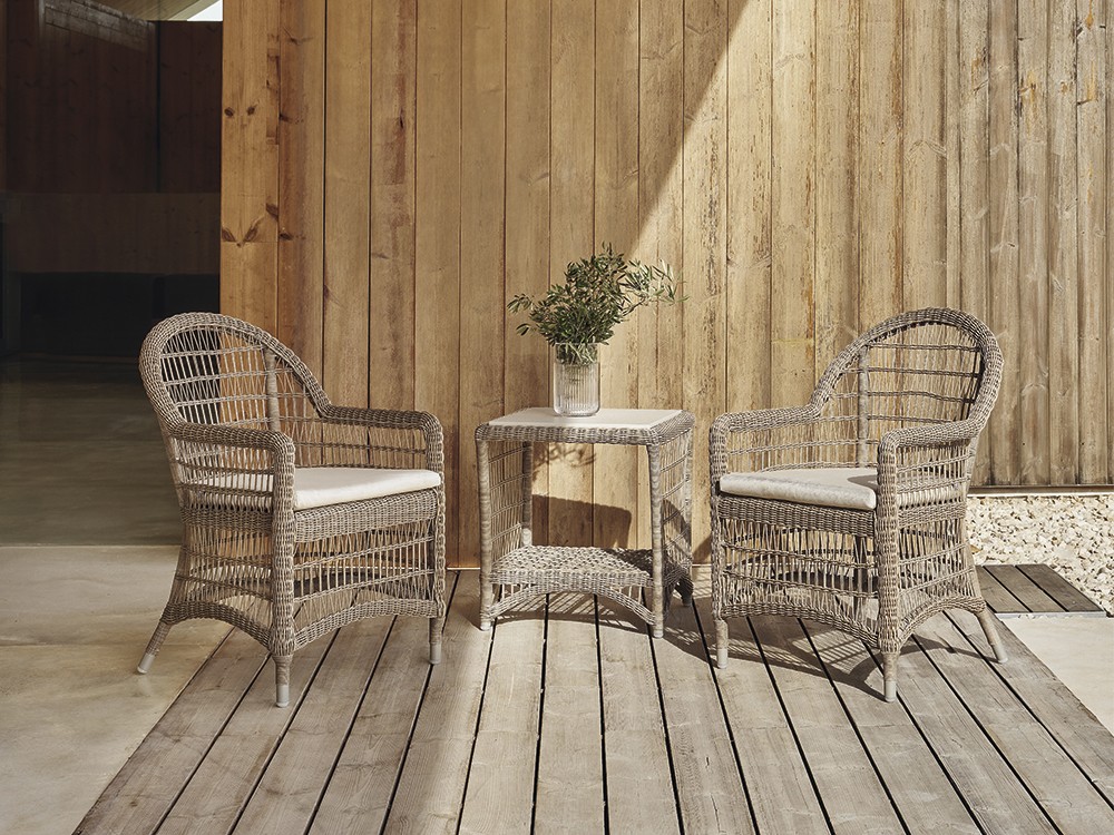 Silla de fibra sintética trenzada Arena Skyline Design - 8