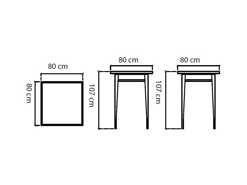 Mesa alta de fibra sintética trenzada y dekton Arena Skyline Design - 6