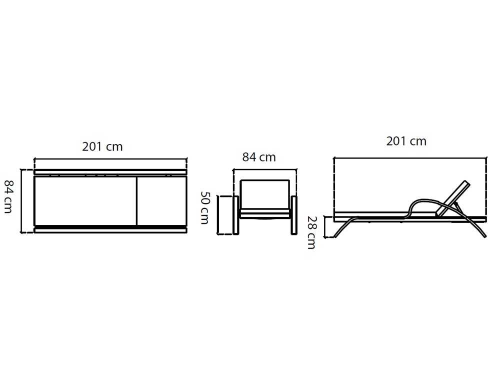 Tumbona de fibra sintética trenzada Arena Skyline Design - 3