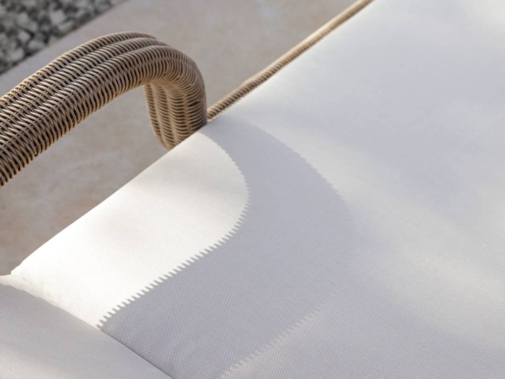 Tumbona doble de fibra sintética trenzada Arena Skyline Design - 6