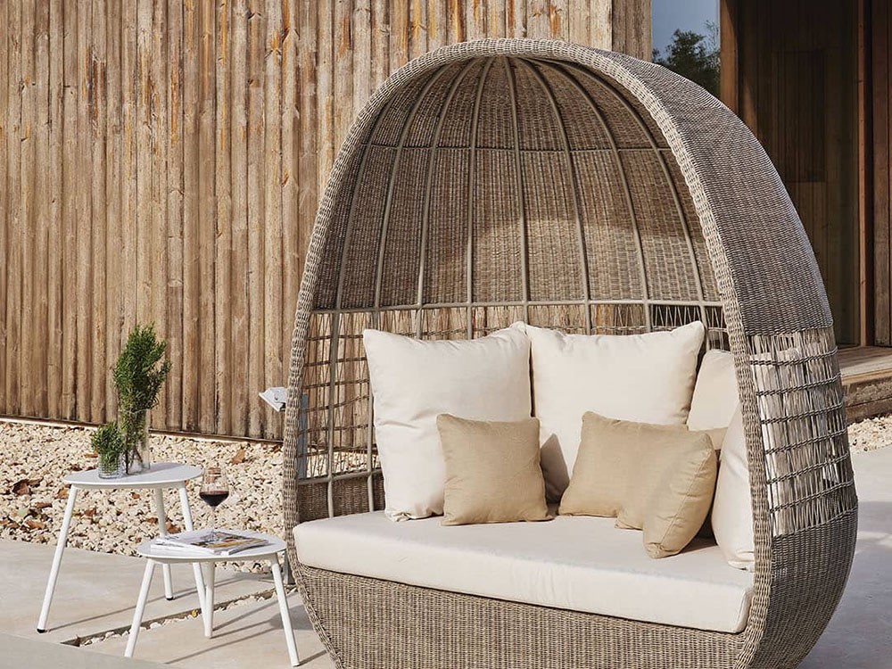 Daybed cubierta de fibra sintética trenzada Arena Skyline Design - 3