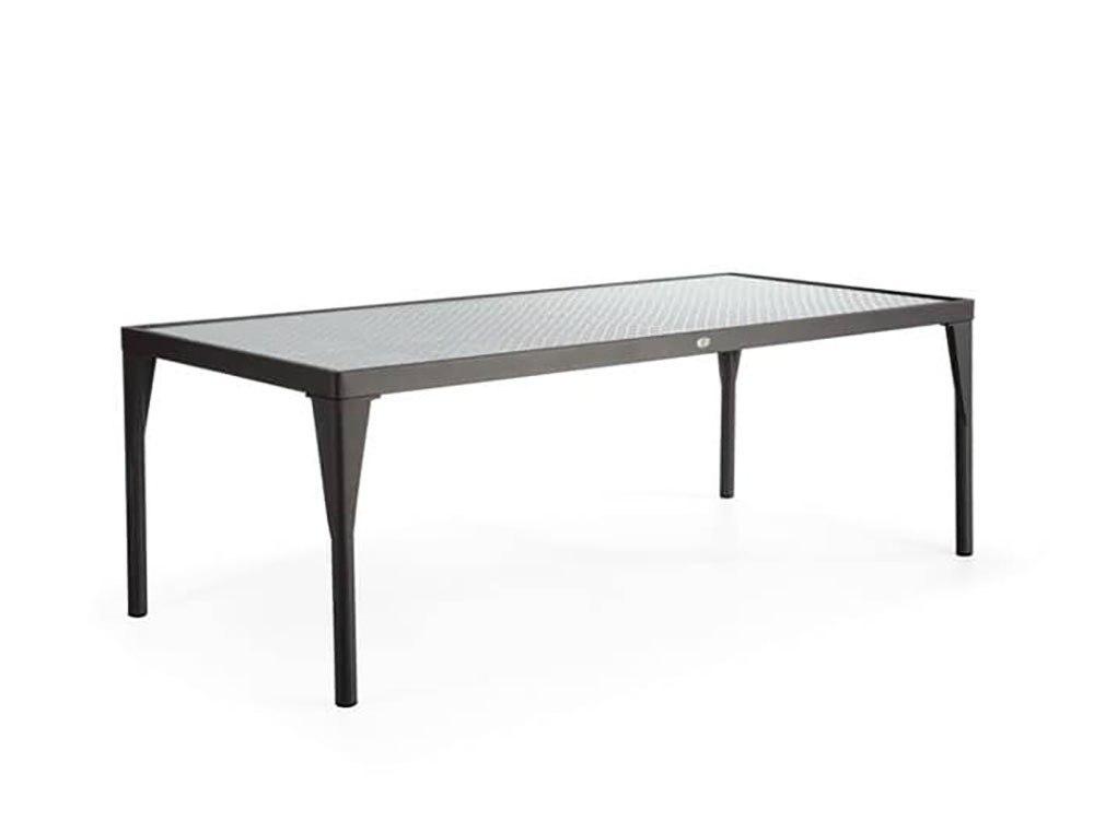 Mesa de aluminio y cristal Ribs Skyline Design - 4