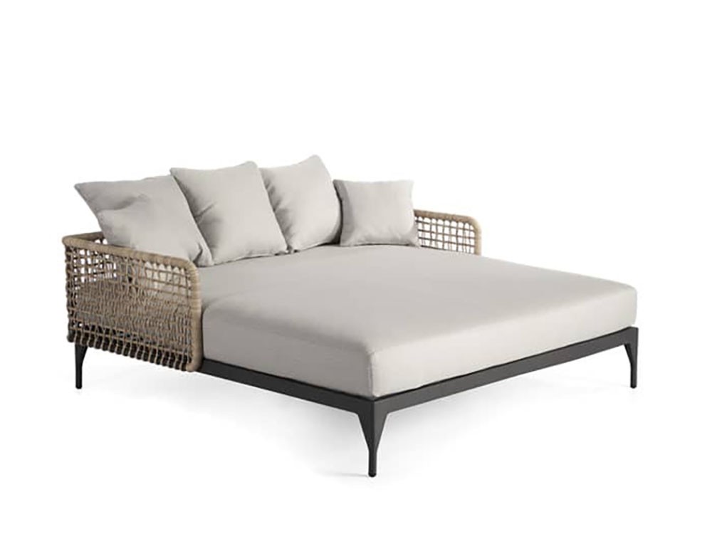 Daybed de aluminio y fibra sintética trenzada Ribs Skyline Design - 2