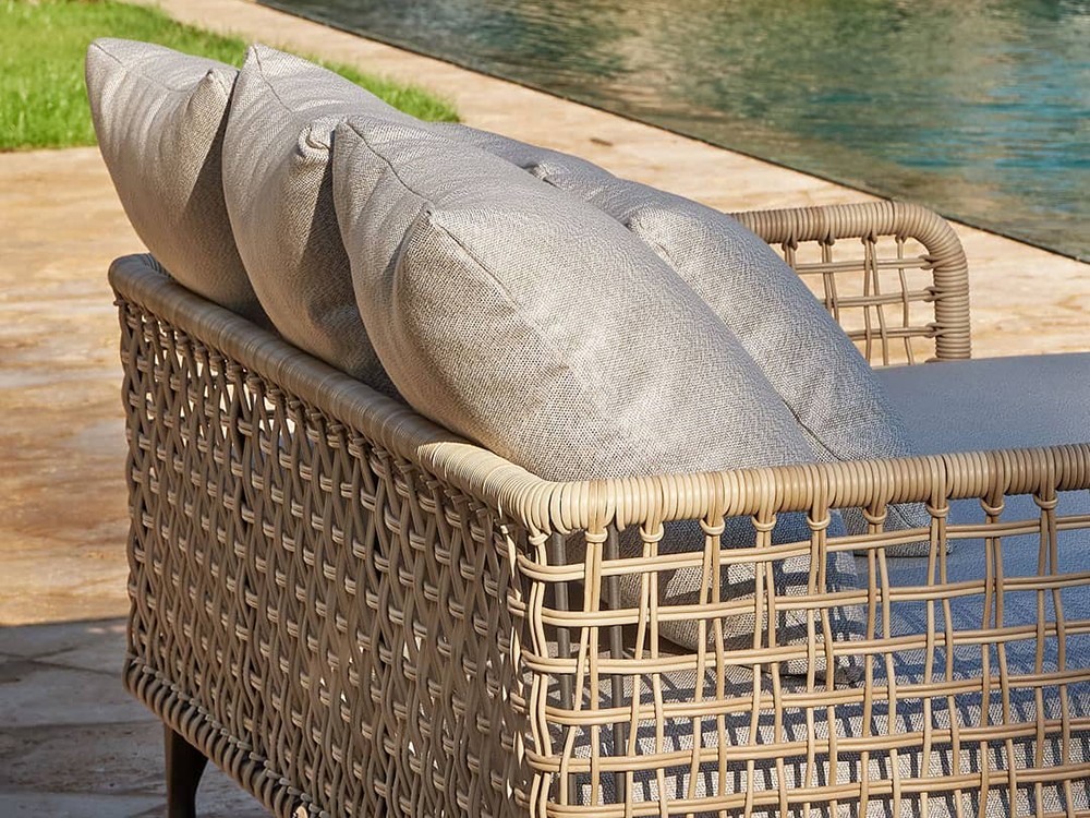 Daybed de aluminio y fibra sintética trenzada Ribs Skyline Design - 6