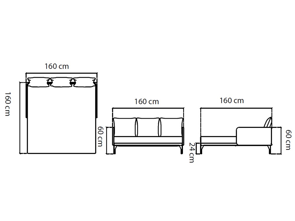 Daybed de aluminio y fibra sintética trenzada Ribs Skyline Design - 4