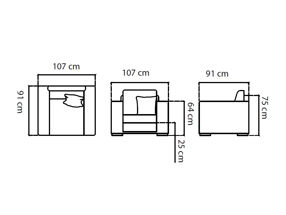 Sillón de fibra sintética trenzada Paloma Skyline Design - 3