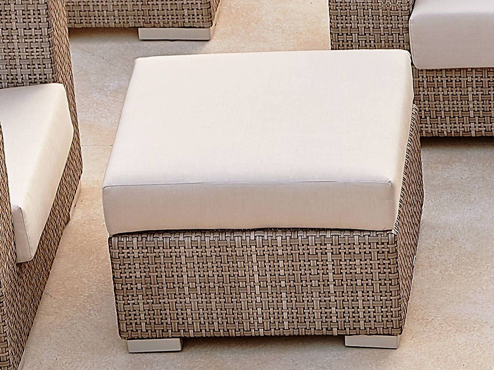 Puf de fibra sintética trenzada Paloma Skyline Design - 3