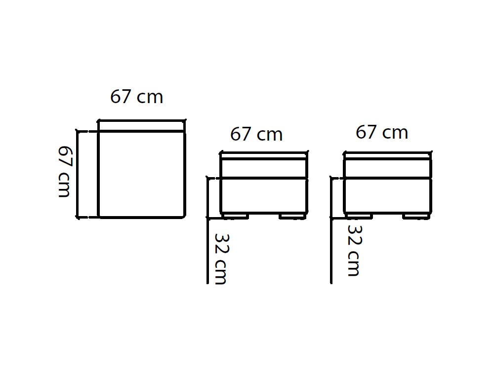 Puf de fibra sintética trenzada Paloma Skyline Design - 4