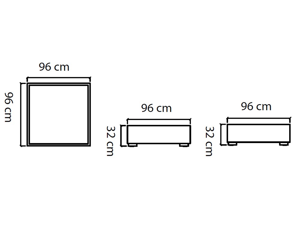 Mesa de centro de fibra sintética trenzada con sobre de cristal Paloma Skyline Design - 6